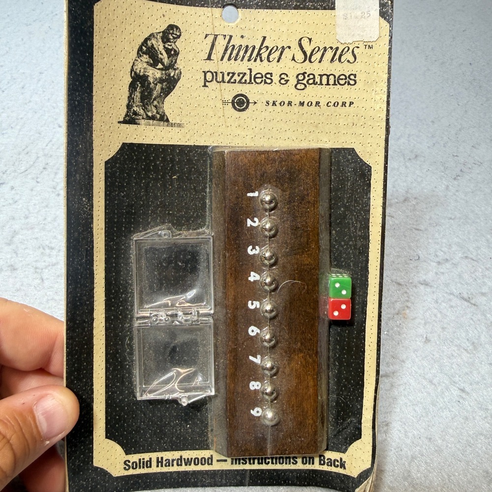 Skor-Mor Pick-Off Game Thinker Series Unisex OS Brown Good Wood Vintage F-2